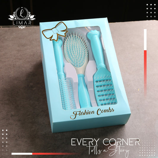 Hair brushes set 3 pcs